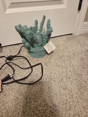 Hobby Lobby Aqua Coral Lamp